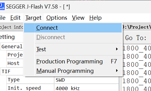 JFlash连接并烧录
